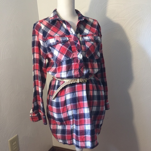 beachlunchlounge Dresses & Skirts - Beachlunchlounge Flannel Dress Small